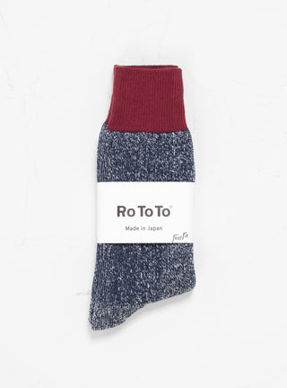 Double Face Silk & Cotton Sock Burgundy by ROTOTO | Couverture & The Garbstore