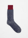 Double Face Silk & Cotton Sock Burgundy by ROTOTO | Couverture & The Garbstore