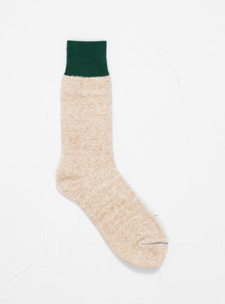Double Face Silk & Cotton Sock Green by ROTOTO | Couverture & The Garbstore
