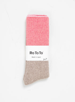 Teasel Outlast Socks Pink by ROTOTO by Couverture & The Garbstore