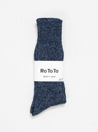 Denim Tone Crew Socks Blue by ROTOTO | Couverture & The Garbstore