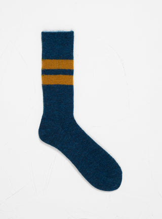 Reversible Brush Mohair Sock Blue by ROTOTO | Couverture & The Garbstore
