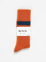 Reversible Brush Mohair Sock Orange by ROTOTO | Couverture & The Garbstore