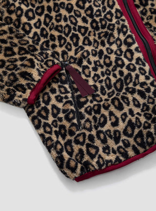 Leopard Fleece Zip Blouson by Kapital by Couverture & The Garbstore