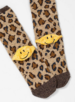 84 Yarns Smile Leopard Socks by Kapital by Couverture & The Garbstore