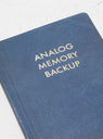 Analog Memory Backup Journal Blue by The Mincing Mockingbird | Couverture & The Garbstore