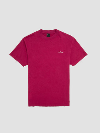 Classic Logo Embroidered T-Shirt Ruby by Dime | Couverture & The Garbstore