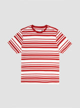 Striped T-Shirt Off-White & Pepper Red by Pop Trading Company | Couverture & The Garbstore