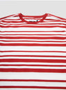 Striped T-Shirt Off-White & Pepper Red by Pop Trading Company by Couverture & The Garbstore
