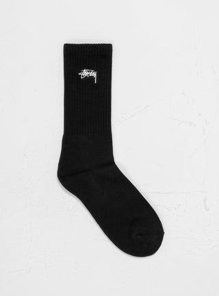 Small Stock Crew Socks Black by Stüssy | Couverture & The Garbstore