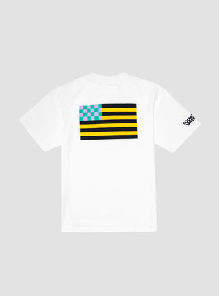 Flag T-Shirt White by Reception by Couverture & The Garbstore