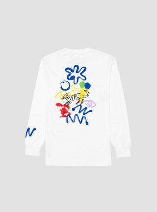 Murderacks Long Sleeve T-Shirt White by Reception | Couverture & The Garbstore