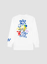 Murderacks Long Sleeve T-Shirt White by Reception by Couverture & The Garbstore