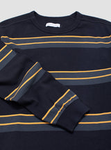 Striped Longsleeve T-Shirt Anthracite/Yellow by Pop Trading Company | Couverture & The Garbstore