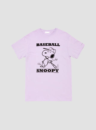 Baseball Snoopy T-Shirt Purple by Tamaniwa | Couverture & The Garbstore