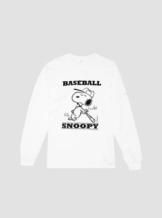 Baseball Snoopy Long Sleeve White by Tamaniwa | Couverture & The Garbstore