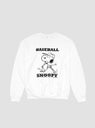 Baseball Snoopy Sweat White by Tamaniwa by Couverture & The Garbstore