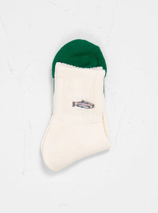 Hunt Fish Socks White by RosterSox by Couverture & The Garbstore