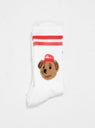 Team Bear Socks White & Red by RosterSox | Couverture & The Garbstore