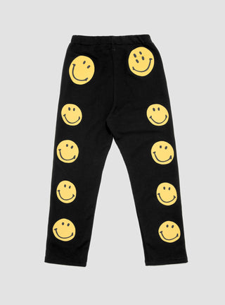 ECO 10-Smiles Sweatpants Black by Kapital | Couverture & The Garbstore