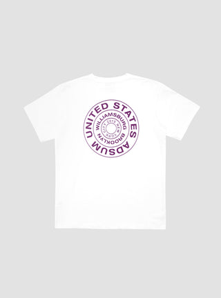 Stamp T-Shirt White by Adsum | Couverture & The Garbstore