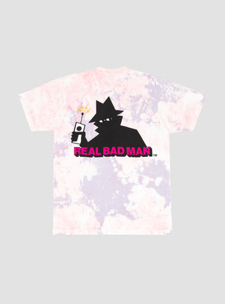 RBM Logo Vol. 5 T-Shirt Pink Tie Dye by Real Bad Man | Couverture & The Garbstore