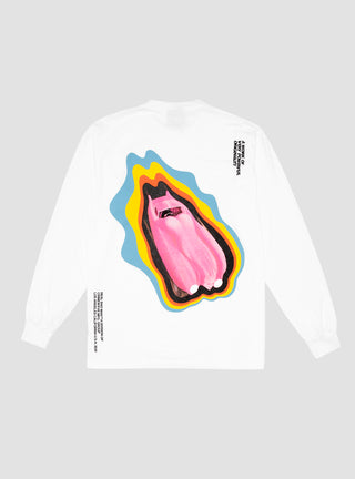 Driver Long Sleeve T-Shirt White by Real Bad Man | Couverture & The Garbstore