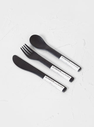 Alfresco Cutlery Set Black by Kinto | Couverture & The Garbstore