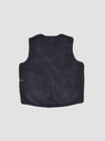 Harold Reversible Vest Anthracite by Pop Trading Company by Couverture & The Garbstore