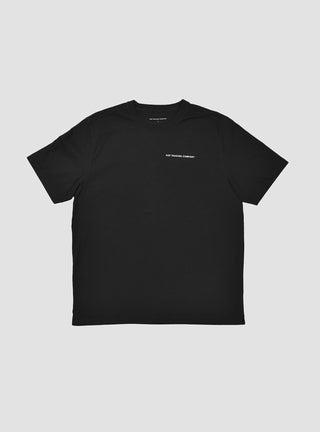 Logo T-Shirt Black & White by Pop Trading Company by Couverture & The Garbstore