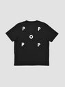 Logo T-Shirt Black & White by Pop Trading Company by Couverture & The Garbstore