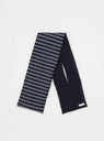 Stripe Down Muffler Scarf Navy by nanamica | Couverture & The Garbstore