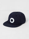 O 6 Panel Hat Navy by Pop Trading Company by Couverture & The Garbstore