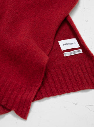 Norse Brushed Scarf Camine Red by Norse Projects by Couverture & The Garbstore