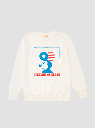 Freedom or Death Sweatshirt White by TSPTR by Couverture & The Garbstore