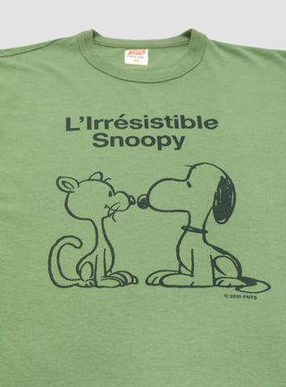 L'irresistible Snoopy T-Shirt Olive Green by TSPTR by Couverture & The Garbstore