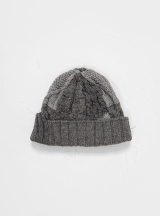 Panel Patch WT Beanie Charcoal Grey by Sublime | Couverture & The Garbstore