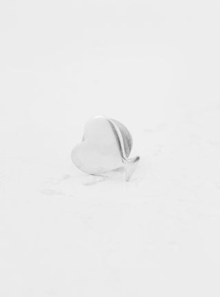 Small Heart Pin Silver by Gaijin Made | Couverture & The Garbstore