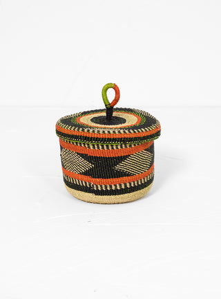 Banasco Basket With Lid Multi D by Baba Tree by Couverture & The Garbstore