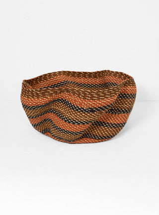 Pakurigo Waves Basket Orange, Black & Brown by Baba Tree by Couverture & The Garbstore