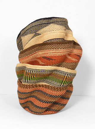 Pakurigo Waves Basket Orange & Brown by Baba Tree by Couverture & The Garbstore
