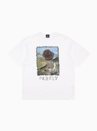 Lucky Visit Short Sleeve T-shirt White by Heresy | Couverture & The Garbstore