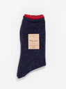 Wool Top Line Socks Navy by Mauna Kea | Couverture & The Garbstore