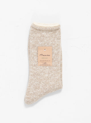 Wool Top Line Socks Natural by Mauna Kea by Couverture & The Garbstore