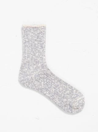 Cotton Slub Top Ripple Socks Grey by Mauna Kea | Couverture & The Garbstore