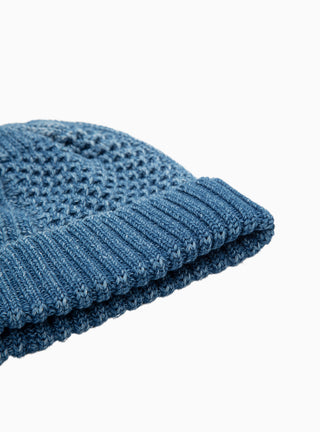 Aran Cable Indigo Watch Cap Light Denim by ROTOTO | Couverture & The Garbstore