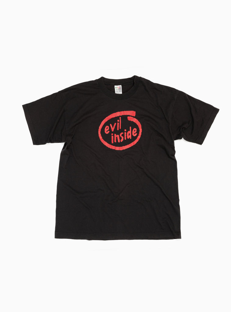 '90s Evil Inside T-shirt Black by Unified Goods by Couverture & The Garbstore