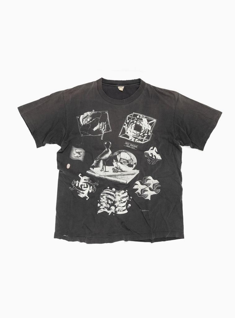 '90s M.C. Escher T-shirt Black by Unified Goods by Couverture & The Garbstore