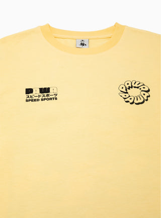 Racing Long Sleeve T-shirt Yellow by Pawa Speed Sports | Couverture & The Garbstore