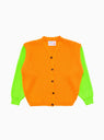 Neon Beacon Merino Wool Cardigan Orange by The English Difference | Couverture & The Garbstore